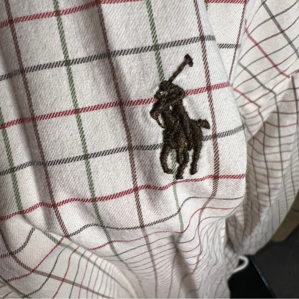 Polo Ralph Lauren Classic Fit Long Sleeve Plaid Button Down Shirt Mens XL Pony
